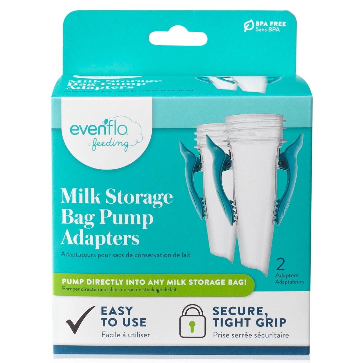 Evenflo Advanced Breast Milk Storage Bag Adapters - 1041156_EA - 1 Evenflo Advanced Breast Milk Storage Bag Adapters - 1041156_EA - 1