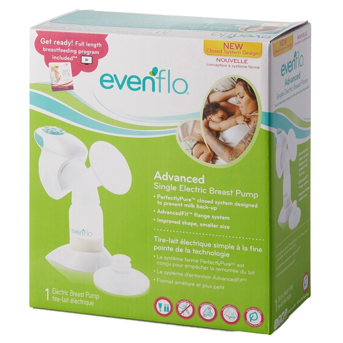 evenflo select advanced breast pump Evenflo® Advanced Single Electric Breast Pump Kit