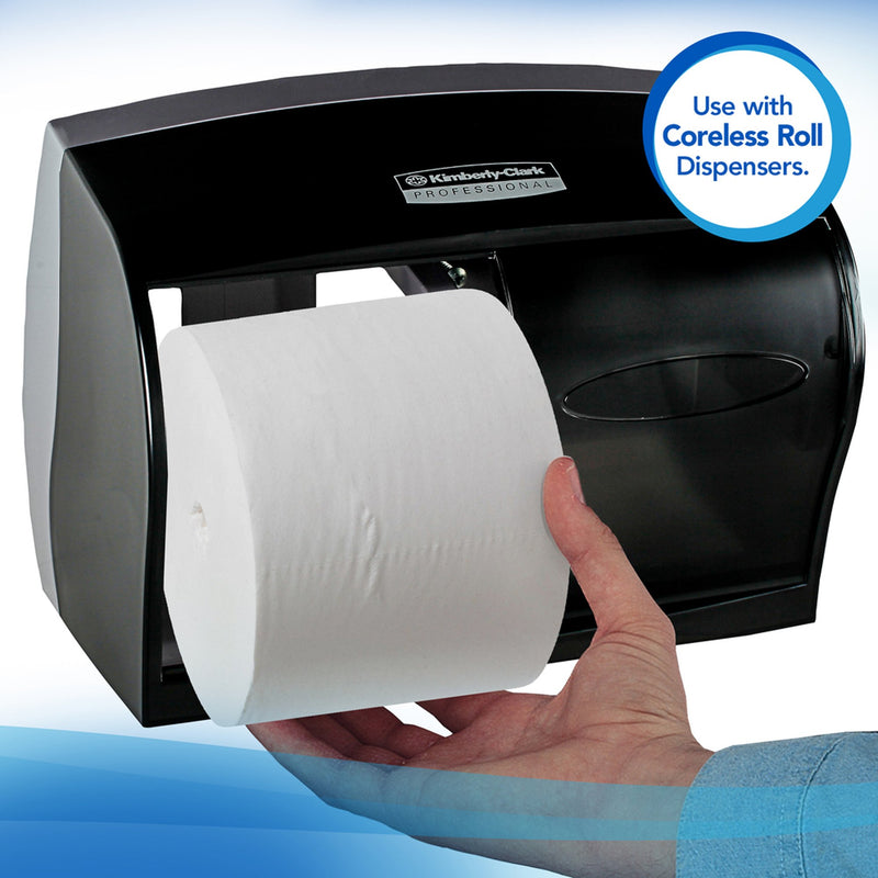 Scott Essential Toilet Tissue, 2-Ply, Standard Size, Coreless Roll -Case of 36 Scott Essential Toilet Tissue, 2-Ply, Standard Size, Coreless Roll -Case of 36