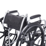 drive Poly-Fly High Strength Lightweight Wheelchair / Flyweight Transport Chair, Black with Silver Finish -Each drive Poly-Fly High Strength Lightweight Wheelchair / Flyweight Transport Chair, Black with Silver Finish -Each