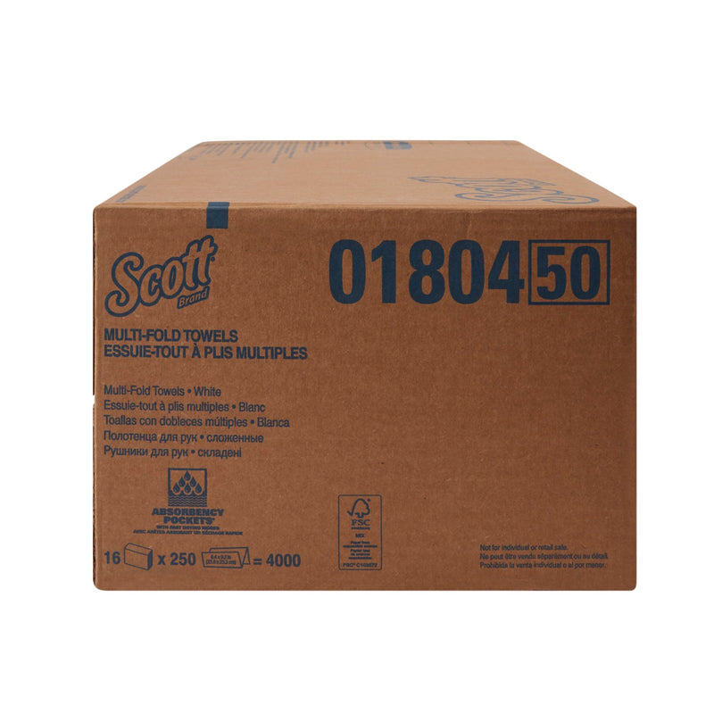 Scott Essential Paper Towels, Multi-Fold, 9¼ x 9½ Inch -Case of 4000 Scott Essential Paper Towels, Multi-Fold, 9¼ x 9½ Inch -Case of 4000