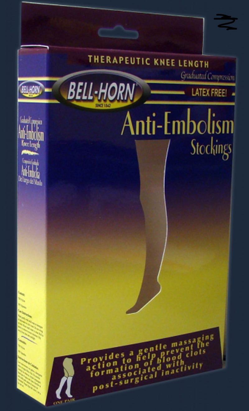 Bell-Horn Knee High Anti-Embolism Stockings, Medium, Black -1 Pair Bell-Horn Knee High Anti-Embolism Stockings, Medium, Black -1 Pair