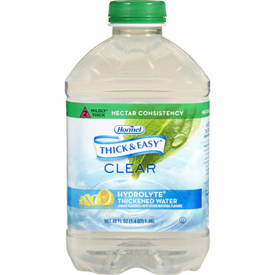 Thick & Easy Hydrolyte Nectar Consistency Thickened Water, Lemon, 46 oz. Bottle -Case of 6 Thick & Easy Hydrolyte Nectar Consistency Thickened Water, Lemon, 46 oz. Bottle -Case of 6