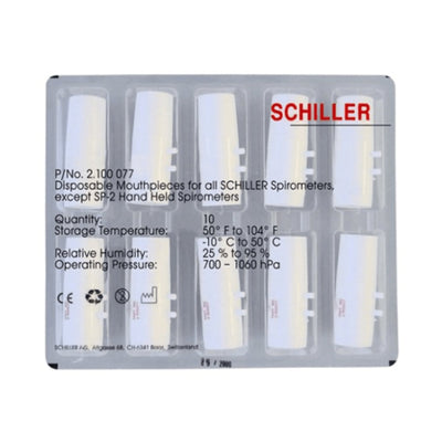 Schiller America Spirometer Mouthpiece -Box of 10 Schiller America Spirometer Mouthpiece -Box of 10
