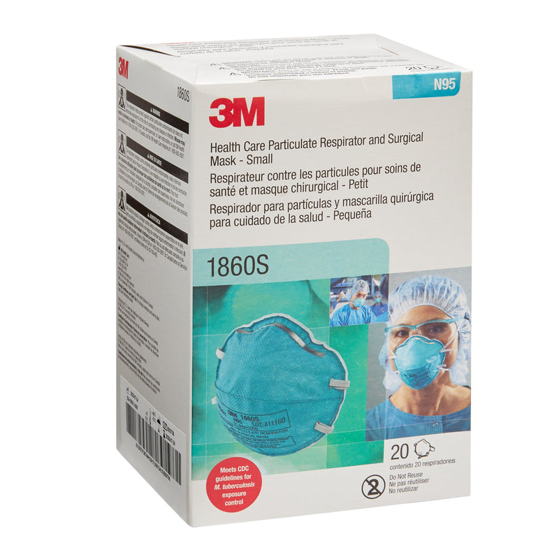 3M Particulate Respirator and Surgical Mask, Small -Box of 20 3M Particulate Respirator and Surgical Mask, Small -Box of 20