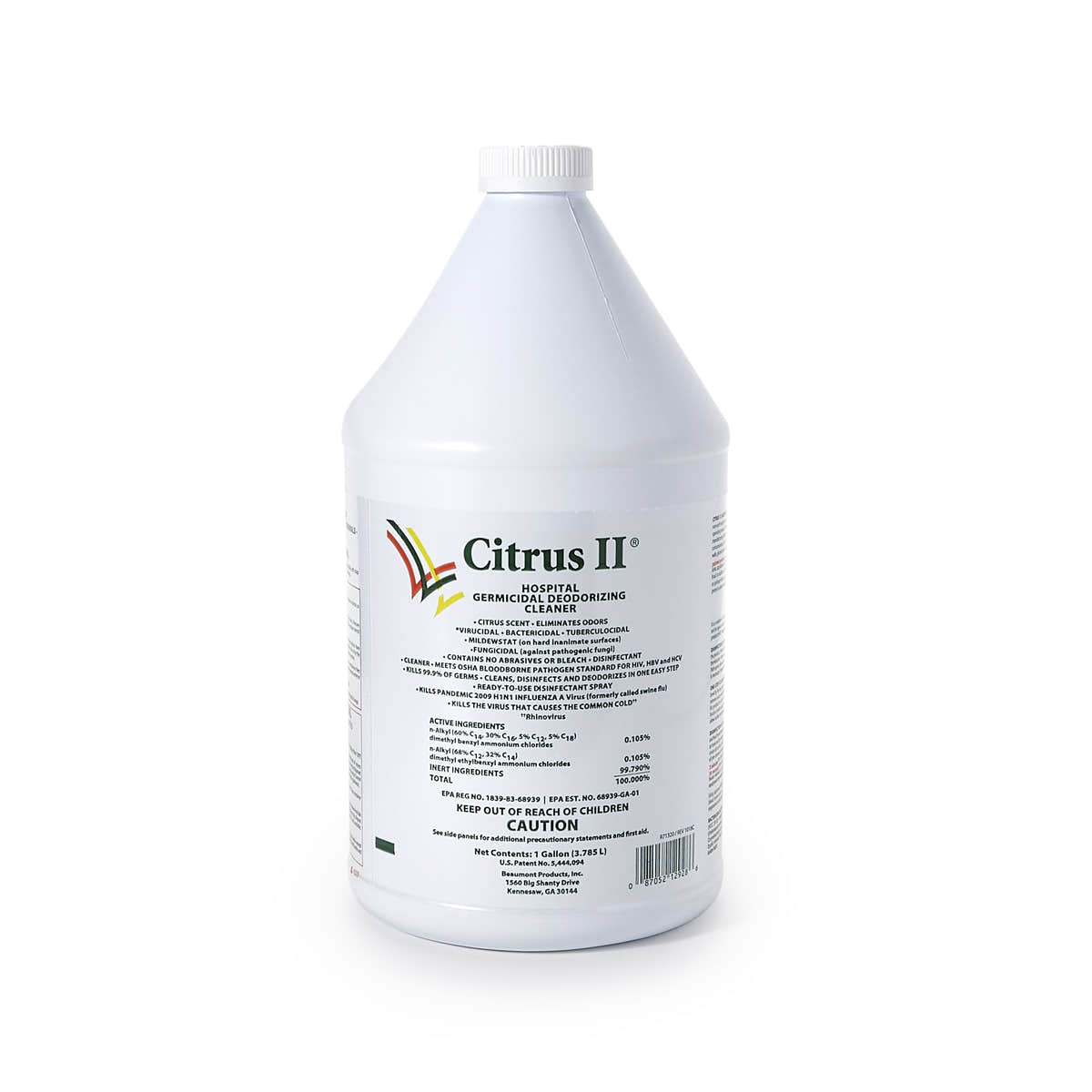 Citrus II Surface Disinfectant Cleaner, 1 gal. Jug -Case of 4 Citrus II Surface Disinfectant Cleaner, 1 gal. Jug -Case of 4