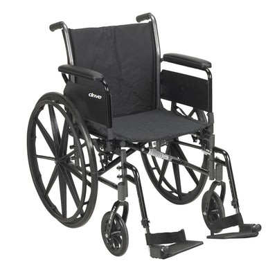 drive Cruiser III Dual Axle Lightweight Wheelchair Full Length Arm Elevating Legrest, 18-inch Seat Width -Each drive Cruiser III Dual Axle Lightweight Wheelchair Full Length Arm Elevating Legrest, 18-inch Seat Width -Each