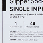McKesson Slipper Socks, X-Large, Tan -Case of 48 McKesson Slipper Socks, X-Large, Tan -Case of 48