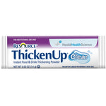 Resource ThickenUp Clear Food and Beverage Thickener, 0.05 oz. Packet -Case of 288 Resource ThickenUp Clear Food and Beverage Thickener, 0.05 oz. Packet -Case of 288