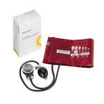 McKesson LUMEON Deluxe Aneroid Sphygmomanometer, Burgundy, Adult, Arm -Case of 20 McKesson LUMEON Deluxe Aneroid Sphygmomanometer, Burgundy, Adult, Arm -Case of 20