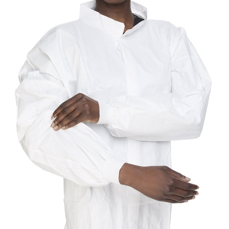 Contec CritiGear Cleanroom Frocks, Large -Bag of 10 Contec CritiGear Cleanroom Frocks, Large -Bag of 10