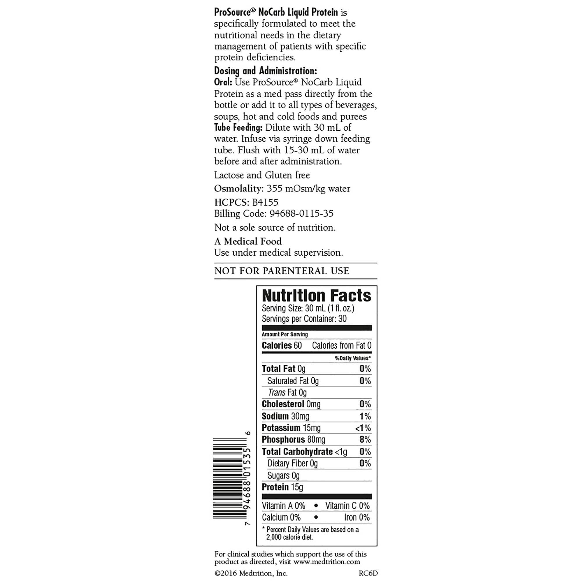 ProSource NoCarb Protein Supplement, Berry Punch, 32 oz. Bottle -Case of 4 ProSource NoCarb Protein Supplement, Berry Punch, 32 oz. Bottle -Case of 4