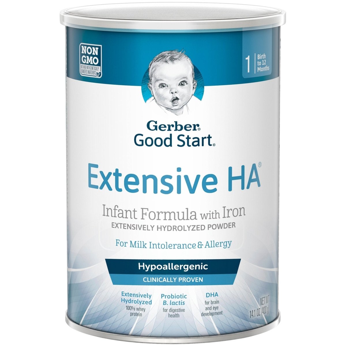 Gerber Extensive HA Powder Infant Formula, 14.1 oz. Can - 979091_CS - 1 Gerber Extensive HA Powder Infant Formula, 14.1 oz. Can - 979091_CS - 1