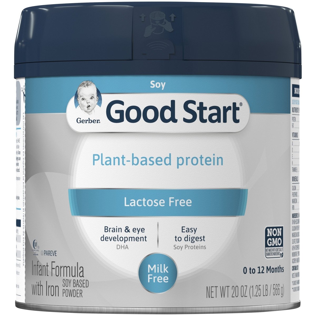 Gerber Good Start Soy Powder Infant Formula, 20 oz. Canister - 1133234_CS - 1 Gerber Good Start Soy Powder Infant Formula, 20 oz. Canister - 1133234_CS - 1