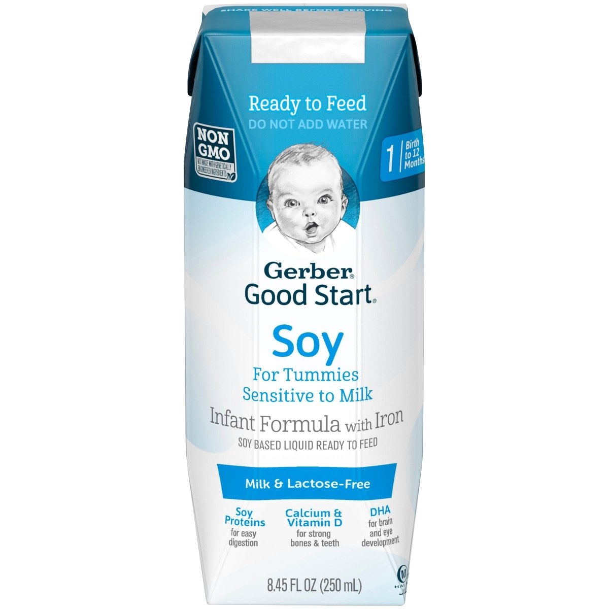 Gerber Good Start Soy Ready to Use Infant Formula, 8.45 oz. Carton - 1087801_CS - 1 Gerber Good Start Soy Ready to Use Infant Formula, 8.45 oz. Carton - 1087801_CS - 1