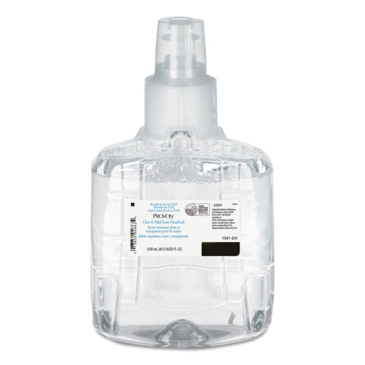 GOJO Provon Clear and Mild Foam Handwash 1,200 mL, Dispenser Refill Bottle, Unscented - 847406_EA - 1 GOJO Provon Clear and Mild Foam Handwash 1,200 mL, Dispenser Refill Bottle, Unscented - 847406_EA - 2