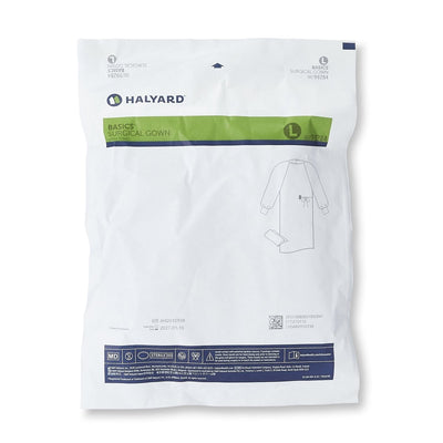 Halyard Basics Non-Reinforced Surgical Gown with Towel - 654134_EA - 9 Halyard Basics Non-Reinforced Surgical Gown with Towel - 654134_EA - 9