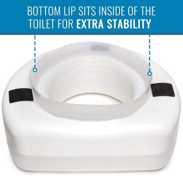HealthSmart Raised 5 Inch Toilet Seat - 1208147_EA - 3 HealthSmart Raised 5 Inch Toilet Seat - 1208147_EA - 3
