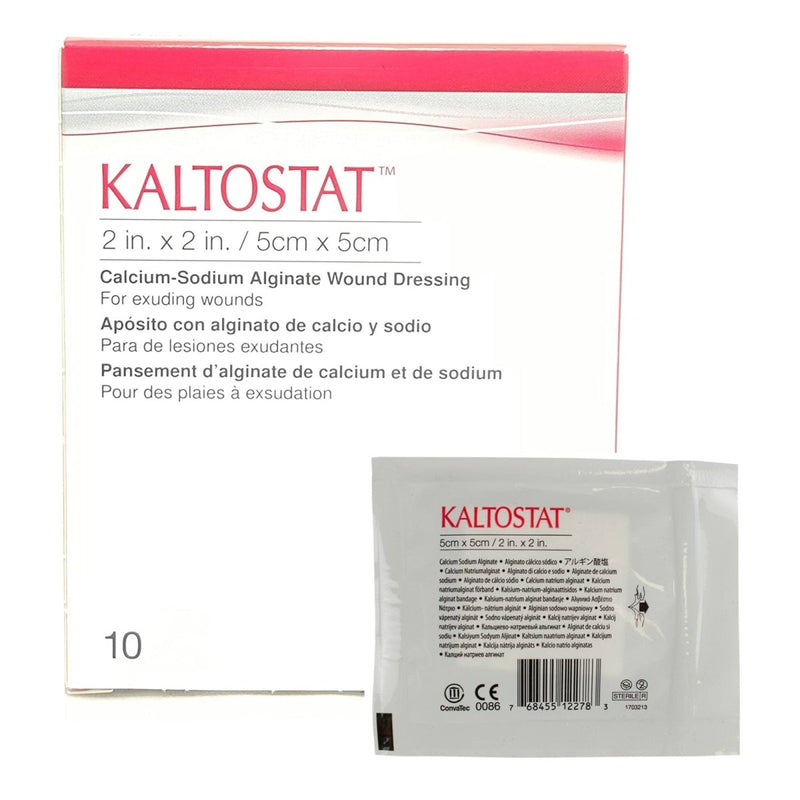Kaltostat Calcium Alginate Dressing, 2 x 2 Inch - 400351_BX - 1 Kaltostat Calcium Alginate Dressing, 2 x 2 Inch - 400351_BX - 1