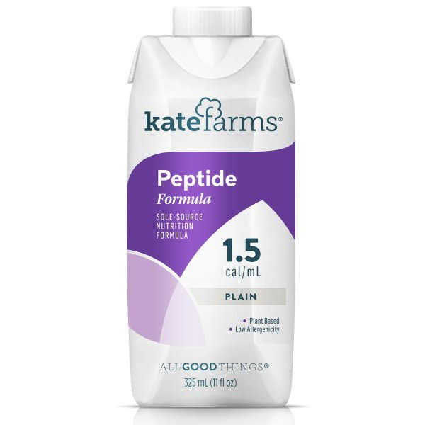 Kate Farms Peptide 1.5 Oral Supplement / Tube Feeding Formula, Plain Flavor, 11 oz. Carton - 1053183_EA - 1 Kate Farms Peptide 1.5 Oral Supplement / Tube Feeding Formula, Plain Flavor, 11 oz. Carton - 1053183_EA - 1