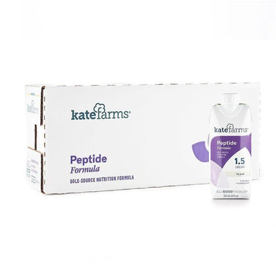 Kate Farms Peptide 1.5 Oral Supplement / Tube Feeding Formula, Plain Flavor, 11 oz. Carton - 1053183_EA - 2 Kate Farms Peptide 1.5 Oral Supplement / Tube Feeding Formula, Plain Flavor, 11 oz. Carton - 1053183_EA - 2