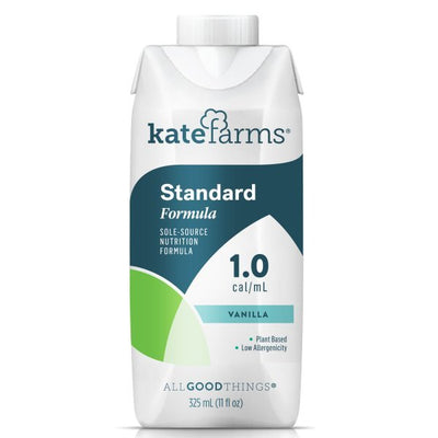 Kate Farms Standard 1.0 Oral Supplement / Tube Feeding Formula, Vanilla Flavor, 11 oz. Carton - 1053181_EA - 1 Kate Farms Standard 1.0 Oral Supplement / Tube Feeding Formula, Vanilla Flavor, 11 oz. Carton - 1053181_EA - 1