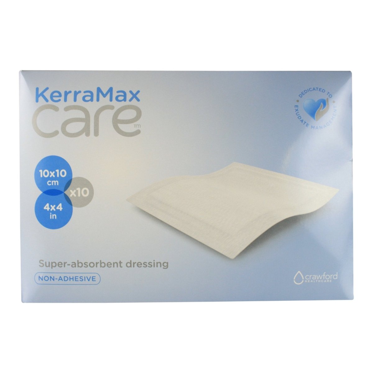KerraFoam Gentle Border Silicone Foam Dressing, 4 x 4 Inch - 1189358_CS - 1 KerraFoam Gentle Border Silicone Foam Dressing, 4 x 4 Inch - 1189358_CS - 1