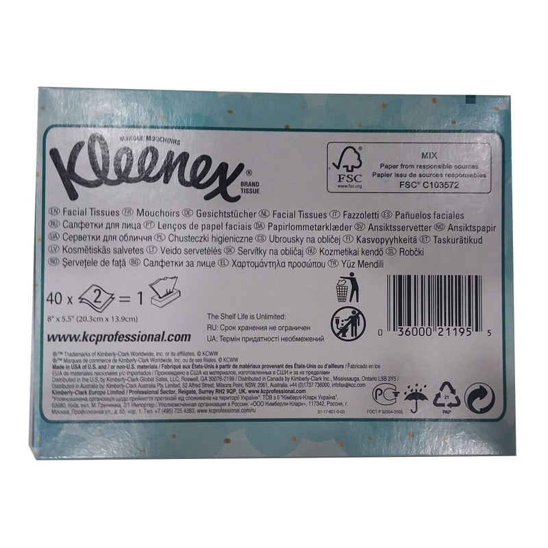 Kleenex Junior Facial Tissue, 2-Ply, Flat Box, White - 1058135_CS - 8 Kleenex Junior Facial Tissue, 2-Ply, Flat Box, White - 1058135_CS - 8