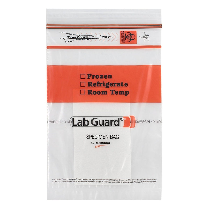 Lab Guard Double Zipper Specimen Transport Bag With Document Pouch And Absorbent Pad - 983921_CS - 1 Lab Guard Double Zipper Specimen Transport Bag With Document Pouch And Absorbent Pad - 983921_CS - 1