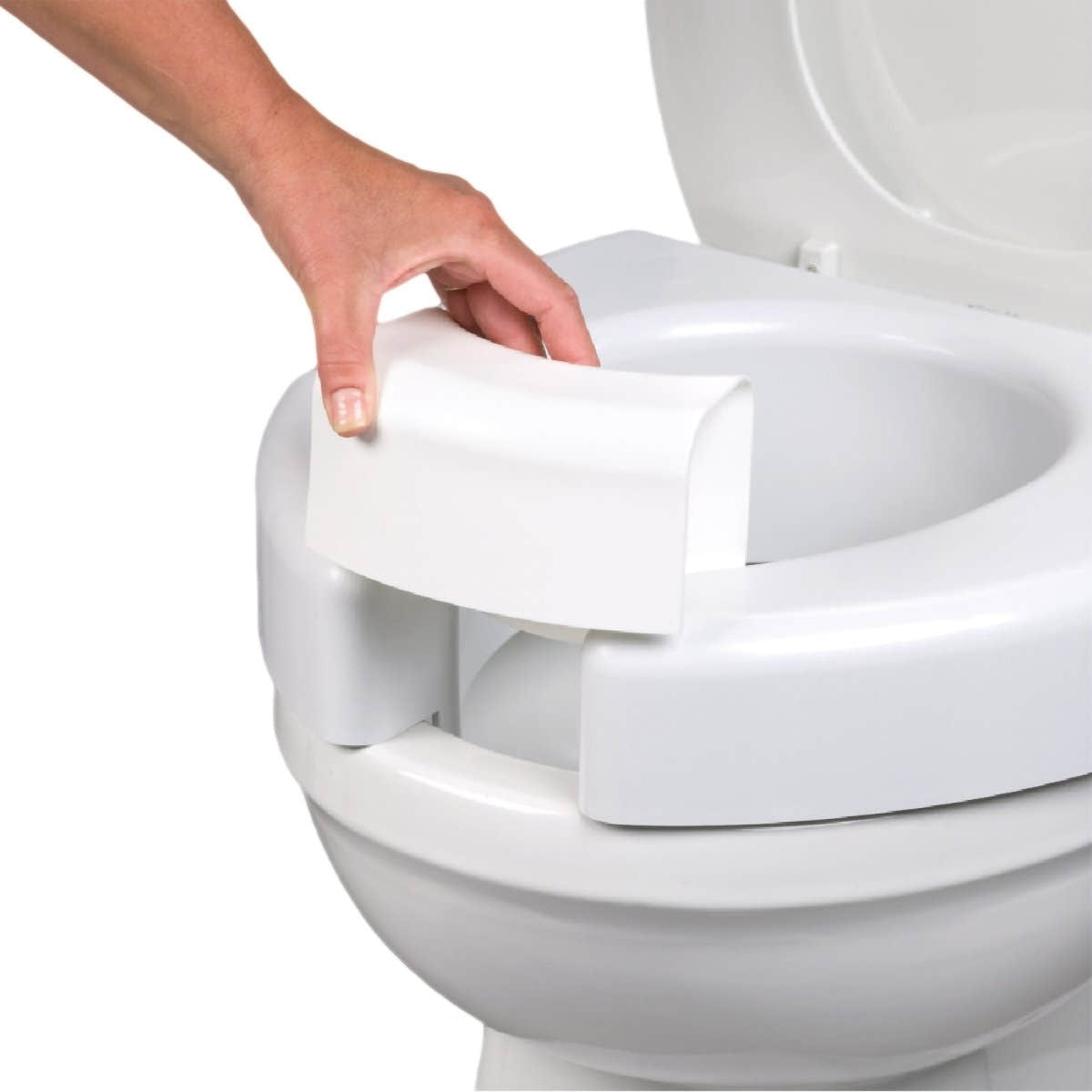 Maddak Open Front Elevated Toilet Seat - 972671_EA - 1 Maddak Open Front Elevated Toilet Seat - 972671_EA - 1