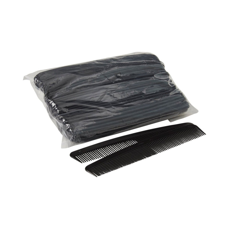 Mckesson 7" Black Plastic Hair Comb - 472577_BG - 1 Mckesson 7" Black Plastic Hair Comb - 472577_BG - 1