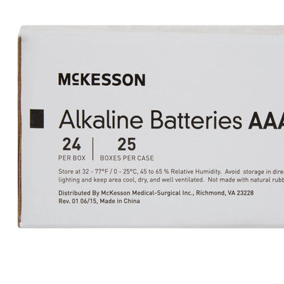 McKesson AAA Alkaline Batteries - 854614_EA - 24 McKesson AAA Alkaline Batteries - 854614_EA - 24
