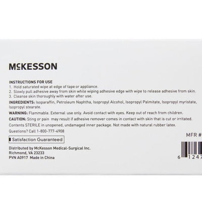 McKesson Adhesive Remover Wipes - 1088821_BX - 4 McKesson Adhesive Remover Wipes - 1088821_BX - 4