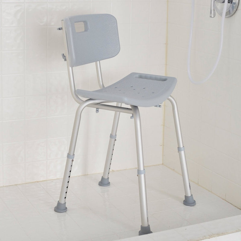 McKesson Aluminum Bath Bench, 15½ – 19½ Inch Height - 1065208_EA - 7 McKesson Aluminum Bath Bench, 15½ – 19½ Inch Height - 1065208_EA - 7