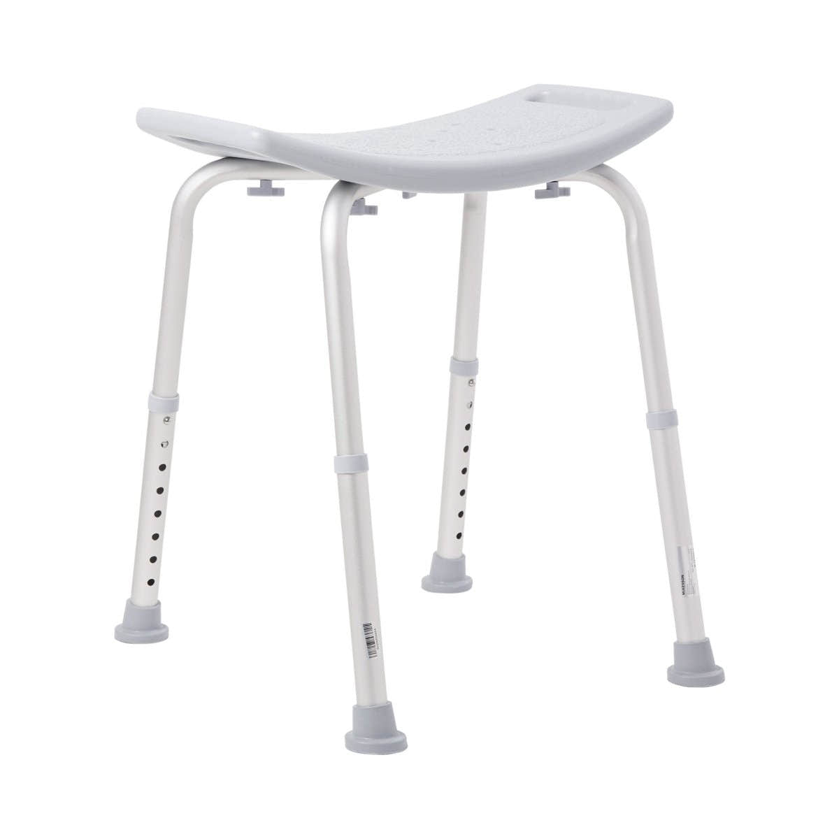 McKesson Aluminum Bath Bench Without Backrest, 15½ – 19½ Inch, Gray -Each McKesson Aluminum Bath Bench Without Backrest, 15½ – 19½ Inch, Gray - 1065209_EA - 2
