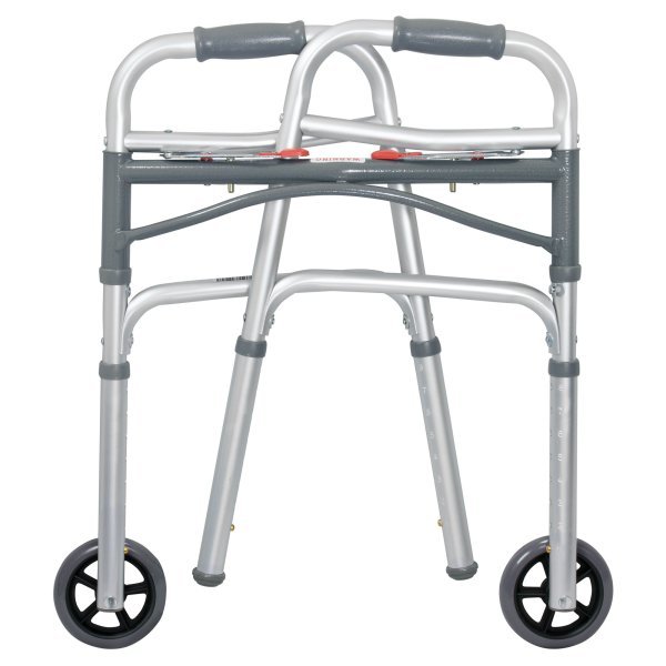 McKesson Aluminum Folding Walker, 25 – 32¼ Inch Height - 1088077_CS - 2 McKesson Aluminum Folding Walker, 25 – 32¼ Inch Height - 1088077_CS - 2