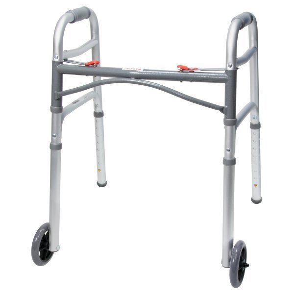 McKesson Aluminum Folding Walker, 25 – 32¼ Inch Height - 1088077_CS - 4 McKesson Aluminum Folding Walker, 25 – 32¼ Inch Height - 1088077_CS - 4
