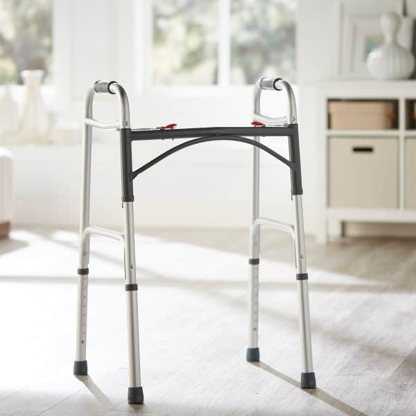 McKesson Aluminum Folding Walker, 32 – 39 Inch Height - 1128907_EA - 1 McKesson Aluminum Folding Walker, 32 – 39 Inch Height - 1128907_EA - 2