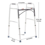 McKesson Aluminum Folding Walker, 32 – 39 Inch Height - 1128907_EA - 4 McKesson Aluminum Folding Walker, 32 – 39 Inch Height - 1128907_EA - 4