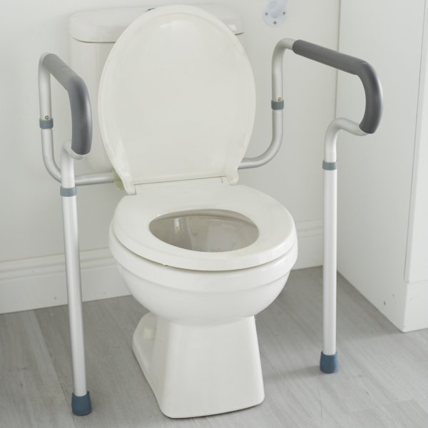 McKesson Aluminum Toilet Safety Rail - 1103368_EA - 1 McKesson Aluminum Toilet Safety Rail - 1103368_EA - 2
