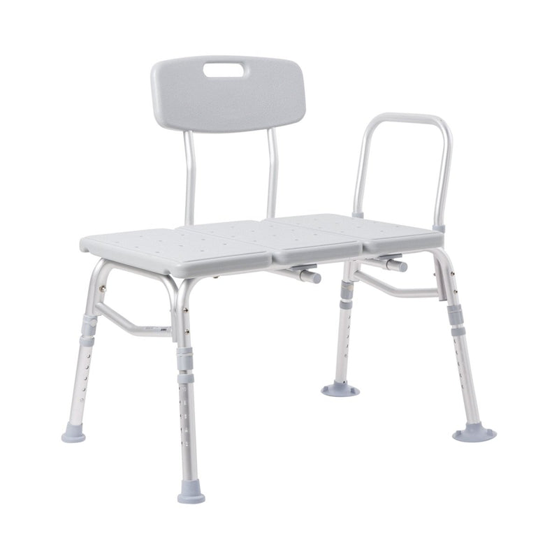 McKesson Aluminum Transfer Bench with Reversible Back - 1065210_EA - 2 McKesson Aluminum Transfer Bench with Reversible Back - 1065210_EA - 2