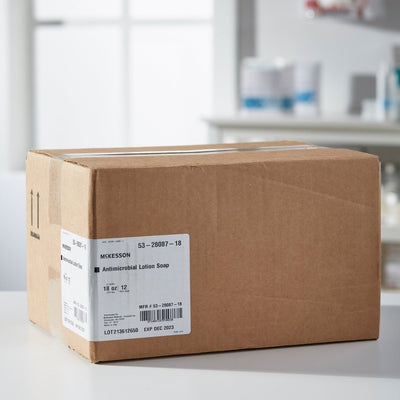 McKesson Antimicrobial Lotion Soap, Herbal Scent, 0.95% Strength - 937908_CS - 10 McKesson Antimicrobial Lotion Soap, Herbal Scent, 0.95% Strength - 937908_CS - 10