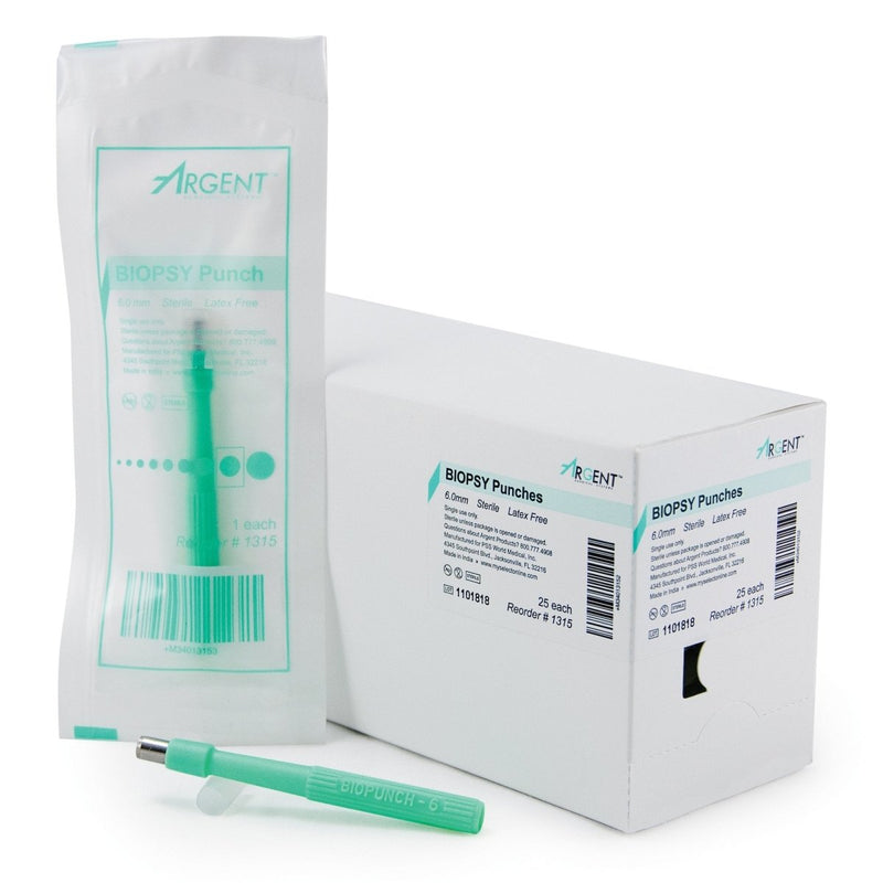 Mckesson Argent Disposable Biopsy Punches - 1175177_BX - 6 Mckesson Argent Disposable Biopsy Punches - 1175177_BX - 6