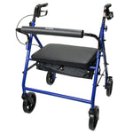 McKesson Bariatric Folding 4-Wheel Rollator, Blue - 1065270_EA - 1 McKesson Bariatric Folding 4-Wheel Rollator, Blue - 1065270_EA - 1