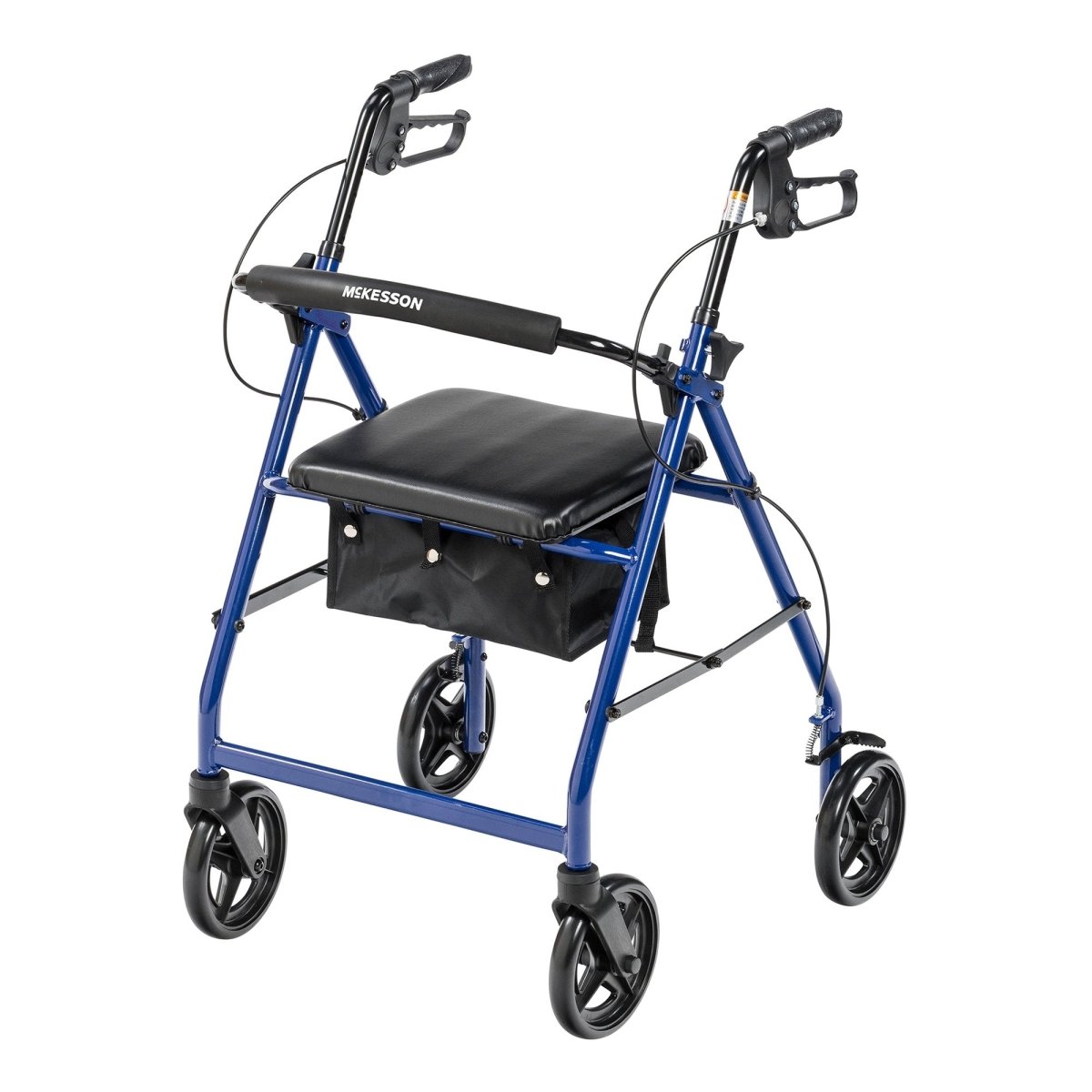 Mckesson Blue Four Wheel Rollator - 1205409_CS - 1 Mckesson Blue Four Wheel Rollator - 1205409_CS - 1