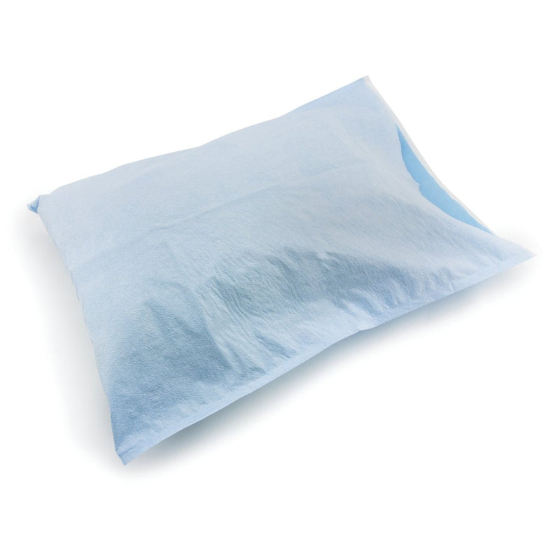 Mckesson Blue Tissue/Poly Disposable Pillowcase - 1107576_CS - 1 Mckesson Blue Tissue/Poly Disposable Pillowcase - 1107576_CS - 1