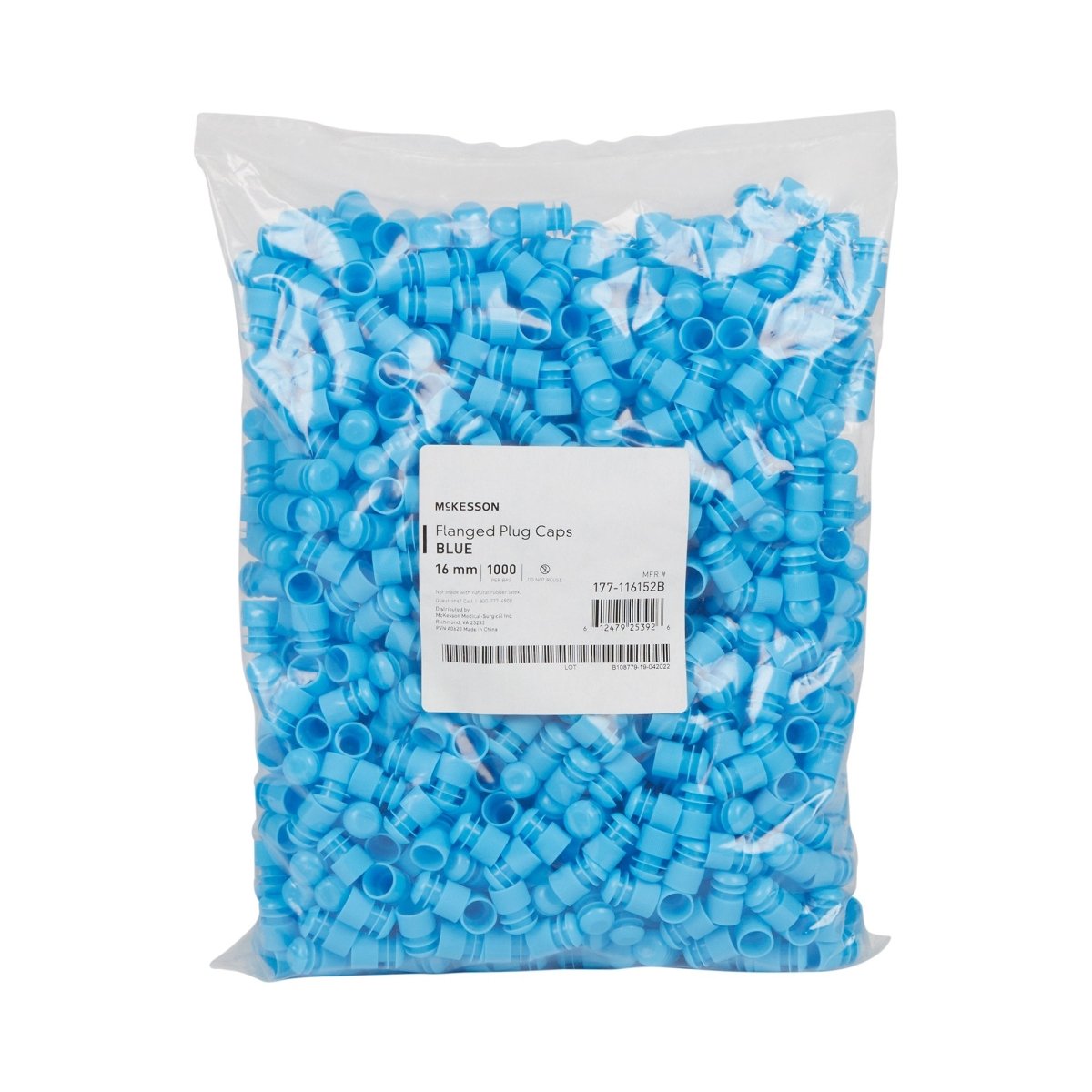 Mckesson Blue Tube Closure For Use With 16 Mm Blood Drawing Tubes - 1175407_BG - 1 Mckesson Blue Tube Closure For Use With 16 Mm Blood Drawing Tubes - 1175407_BG - 1