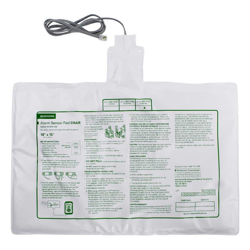 McKesson Chair Alarm Sensor Pad - 1020962_EA - 3 McKesson Chair Alarm Sensor Pad - 1020962_EA - 3