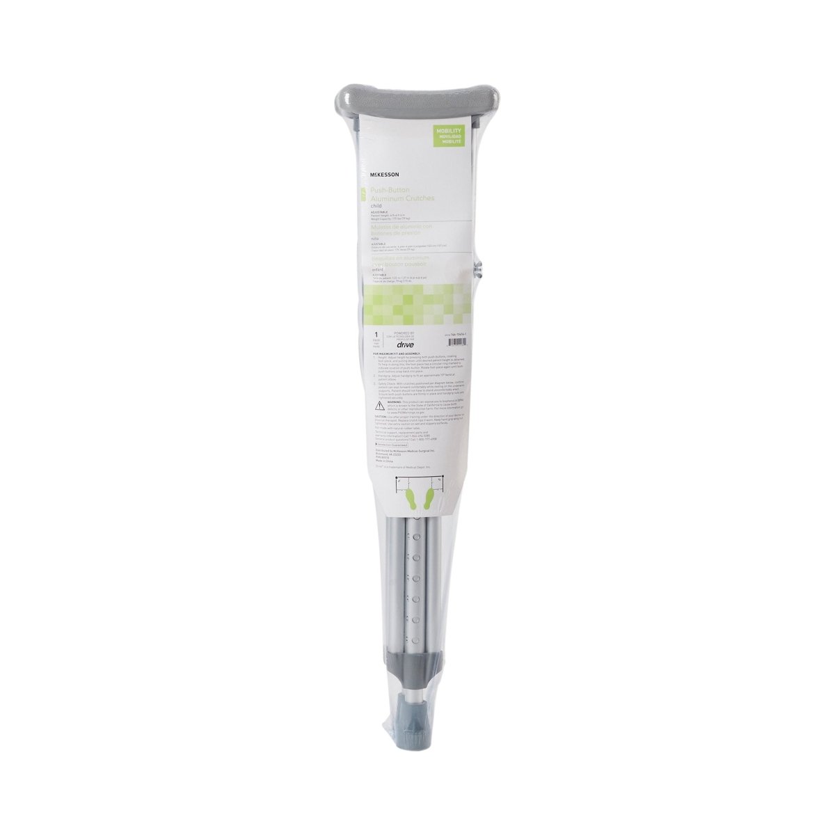 McKesson Child Underarm Crutches, 4 ft. - 4 ft. 6 in. - 1076178_PR - 1 McKesson Child Underarm Crutches, 4 ft. - 4 ft. 6 in. - 1076178_PR - 1