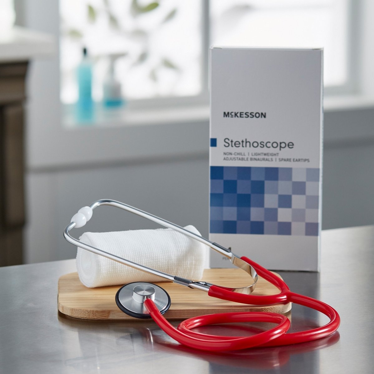 McKesson Classic 21 Inch Single-Sided Chestpiece Stethoscope, Black -Each McKesson Classic 21 Inch Single-Sided Chestpiece Stethoscope - 363739_EA - 16